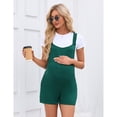 thumbnail image 2 of Women's Maternity Overall Shorts Casual Sleeveless Rompers Loose Strap Shorts Jumpsuit with Pockets, 2 of 5