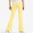 thumbnail image 6 of fnnxnal Big Girls 9-10T Flared Leggings - Yellow Cotton, Elastic Waist - Durable for Play & Dance, 6 of 6