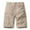 Khaki, variant on Mens Outdoor Casual Shorts Quick Dry Fishing Hiking Shorts Solid Zipper Button Pockets Shorts