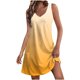 thumbnail image 1 of Vestido de Verano para las Mujeres de Moda Impresión de Bolsillo sin Mangas Cuello en V, Vestido Casual para la Playa Y el Uso Diario, 1 of 1