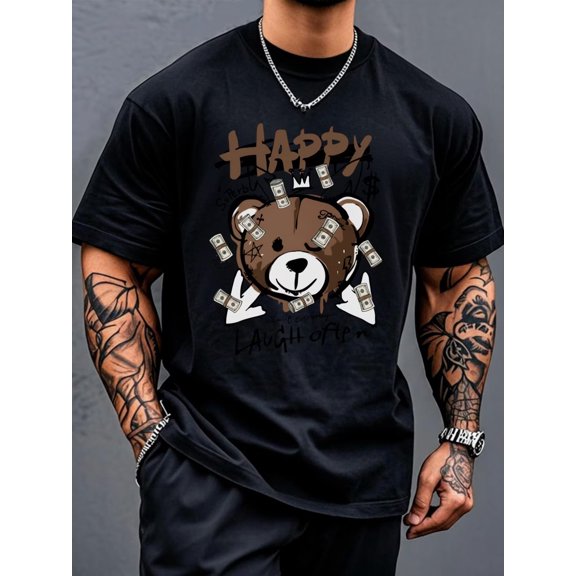 Men Stylish Versatile Everyday Graphic T-Shirt