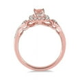 thumbnail image 3 of Perfect 1.50 Carat Morganite and Diamond Engagement Ring for Her in 14k Rose Gold affordable morganite & diamond engagement ring, 3 of 3