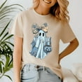 thumbnail image 3 of Girly Halloween Blue Denim Ghost Preppy Ghost Bow Shirt, Halloween Shirt, Spooky Season Tee, Happy Halloween, Ghost Pumpkin Tshirt, Funny Holiday Gift,Horror Witchy ,Trick Or Treat, 3 of 5