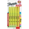 Sharpie Pocket Style Highlighters, Chisel Tip, Yellow Color, Includes 2 Bonus Highlighters, 6 Count