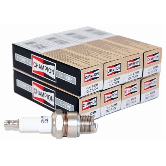 8 pc Champion 828M Copper Plus Spark Plugs for QL77JC4 Ignition Wire Secondary