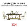 thumbnail image 1 of Luxury Dining Table And Chairs Customize Tabletop Kitchen Furniture 24 Dining Table Sets Minimalist Dining Table With 6 Seats My Lux Decor Round, 1 of 31
