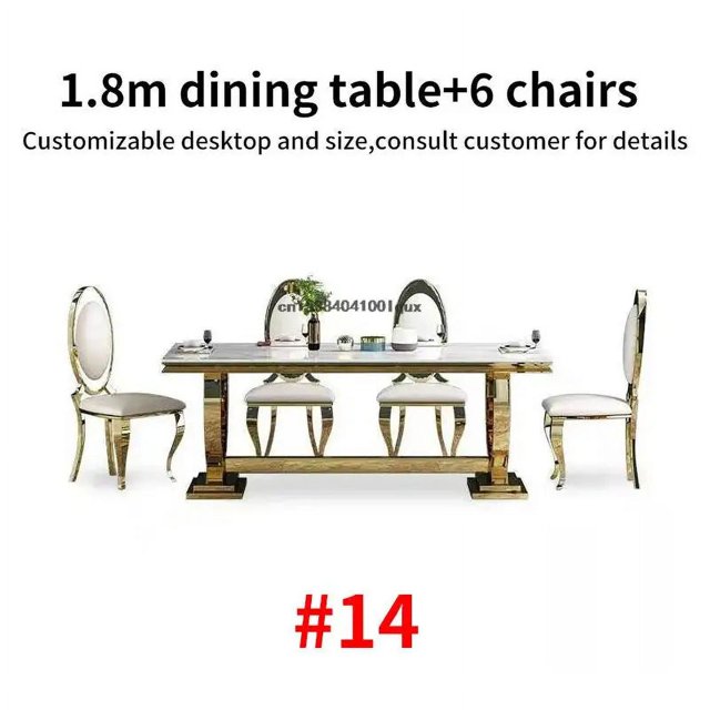 Luxury Dining Table And Chairs Customize Tabletop Kitchen Furniture 24 Dining Table Sets Minimalist Dining Table With 6 Seats My Lux Decor Round