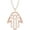 Rose, variant on 14K Yellow Gold Finish 925 Sterling Silver Evil Eye With Hamsa Hands Pendant Necklace for Women