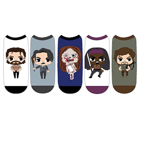 

Walking Dead Chibi Characters 5 Pairs Of Socks