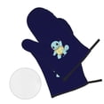 thumbnail image 2 of Juego de 4 manoplas y agarraderas para horno de Pokémon, resistentes al calor, 500 grados, extra gruesas, de algodón, largas, para cocinar, 2 of 7