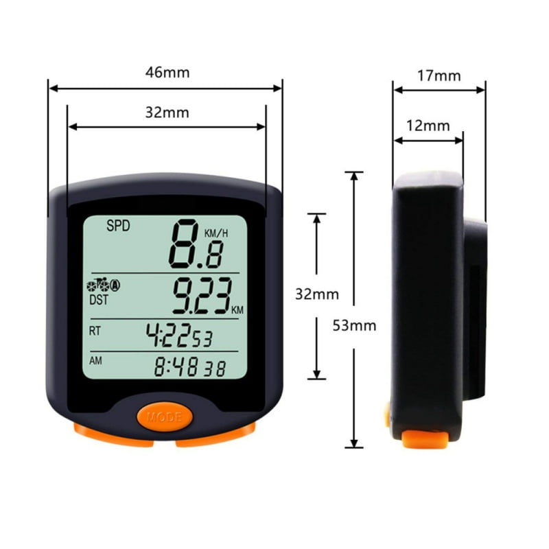 FRIDIROU Bicycle Computer Speedometer Wireless Waterproof Bike with Digital LCD Display Odometer Mountain Bike Speed Tracking,Multi-Function 