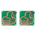 thumbnail image 1 of 2X Kit Electrónico de Luz LED para Pulgar DIY, 81 LED Intermitentes, MCU STC8G1K08, Kit de Práctica de Soldadura de PCB Controlable con Cable de Alimentación., 1 of 1