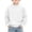 White, variant on Rciityk Boys Crew Neck Sweatshirt Solid Color Long Sleeve Pullover Tops, Size 3-14