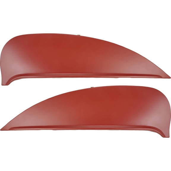Outside Mount Fender Skirt, 1957-1958 Ford, Red