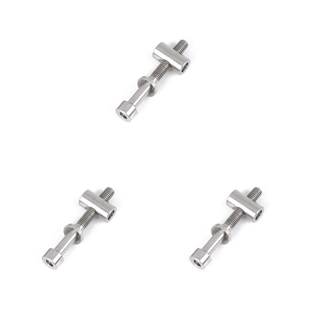 QualitChoice Siège en Alliage Post Fixation Amovible Portable Anti-Rouille Vis Extérieur Sport Cyclisme Remplaçant Pièces Argent M5x40 3Set