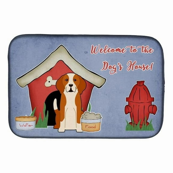 Dog House Collection English Foxhound Dish Drying Mat