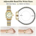 thumbnail image 4 of Watches for Women Easy Reader Analog Ladies Quartz Watches with Stainless Steel Expansion Band, Waterproof Watches Christmas Gift For Women, 4 of 7
