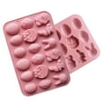 thumbnail image 4 of FeiFu Easter Bunny Cookie Mould 18-Cavity Silicone Molds for Chocolate & Sugar Cookies for Classroom Parties & Gift Box FillersPink, 4 of 6
