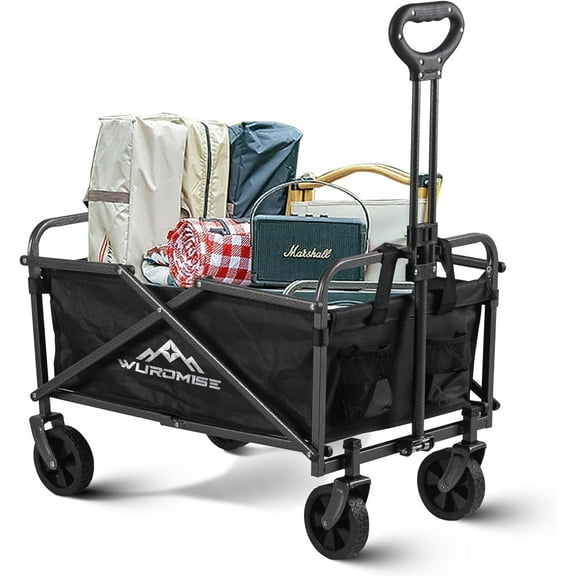 WEIDIORME Wagon Cart with 200 lb Capacity, Foldable Garden Cart