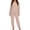 Khaki, variant on ATOYSOY Womens Cable Knit Flannel Pajamas Set Winter Matching Loungewear Oversized Crew Neck Long Sleeve Tees Elastic High Cuff Jogger Trousers Light Thick Warm Nightwear For All Day Home Lounging