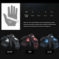 thumbnail image 4 of Guantes de moto Manoplas de pantalla táctil de dedo completo Guantes de moto transpirables que absorben los golpes, 4 of 8