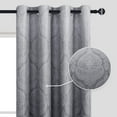 thumbnail image 2 of JIUZHEN Ombre Blackout Curtains 84 Inch - Gradient Thermal Insulated Room Darkening Drapes for Bedroom/Living Room, Set of 2 Panels, 52 x 84 Inch Length, Gray, 2 of 7