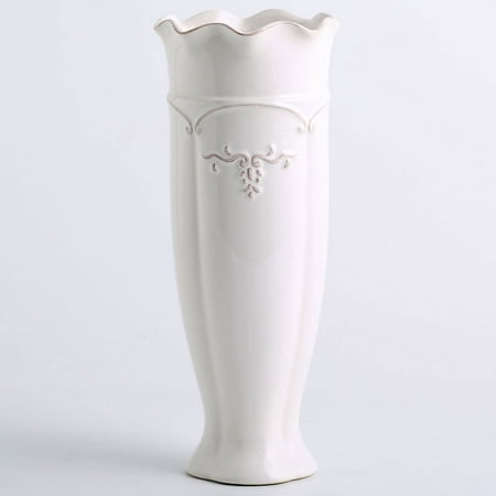 

hjn Ceramic Vases-Flower vase for centerpirces Modern Farmhouse Home Decor Vase Handmade White vas