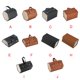 thumbnail image 4 of Organizador de anteojos de cuero plegable 2/3/4/5/6 caja de almacenamiento de gafas de sol de múltiples ranuras portátil de viaje para gafas Almacenamiento y organización del hogar L6403 negro Naiovety HA003745-07B, 4 of 6