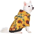thumbnail image 2 of Gaeub Diamond Bohemian Sunflower Dog Hoodie Sweatshirts Warm Dog Clothes for Small Dogs,Puppy and Cat Costume-Medium, 2 of 7