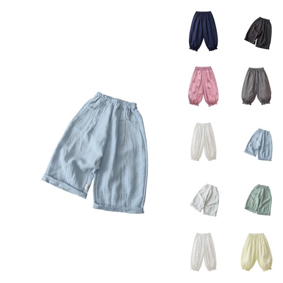 Summer Pants For Girls Soft Lightweight Casual Trousers Toddler Kids Baby Long Pants