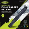 thumbnail image 2 of Sportube Traveler Lightweight Fully Padded Single Pair Ski Bag with Handles and Pocket, 2 of 9