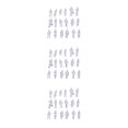 thumbnail image 4 of mmirethe Set of 100 Plastic Light Grey Model Train Figures TT Scale 1 100 Mini Miniature Style A 3Set, 4 of 6
