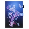 thumbnail image 6 of iPad 10.2 Case, Dteck Case for iPad 9th Gen/iPad 8th Gen/iPad 7th Gen/iPad Air 3/iPad Pro 10.5, Slim Fit Viewing Stand Folio Flip Smart Shell Auto Sleep Wake Shockproof Cover,Purple Butterfly, 6 of 7