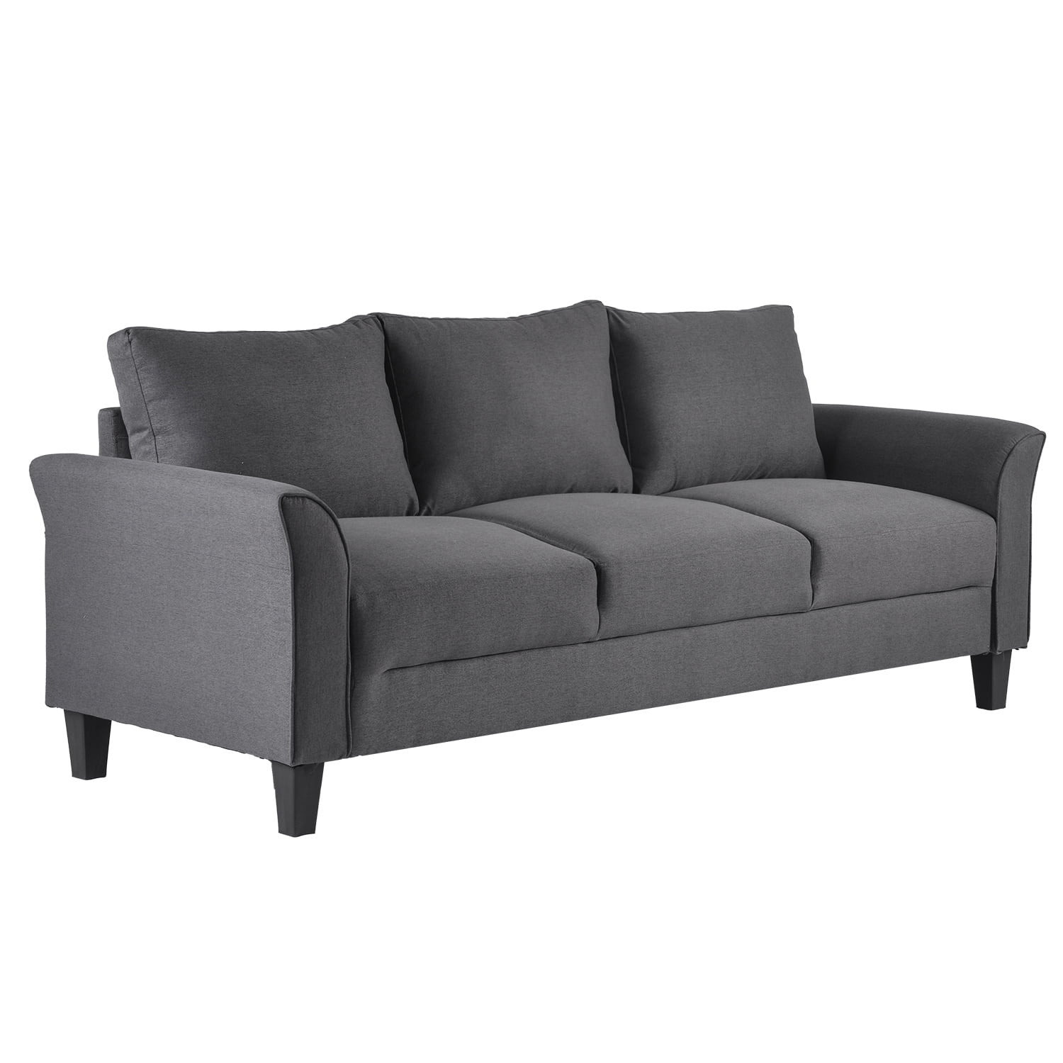 Polyesterblend Upholstered Sofa with Cushion Back, 34.8'' H x 78.7'' W