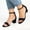 Black, variant on WIZUTIZ Ankle Strap Sandals for Women Peep-Toe Heels Block Heel Sandals Womens Sandals Comfortable Casual Elastic Beach Sandals Pull-On Summer Shoes Medium Solid Sandals for Lady Weekend Gray