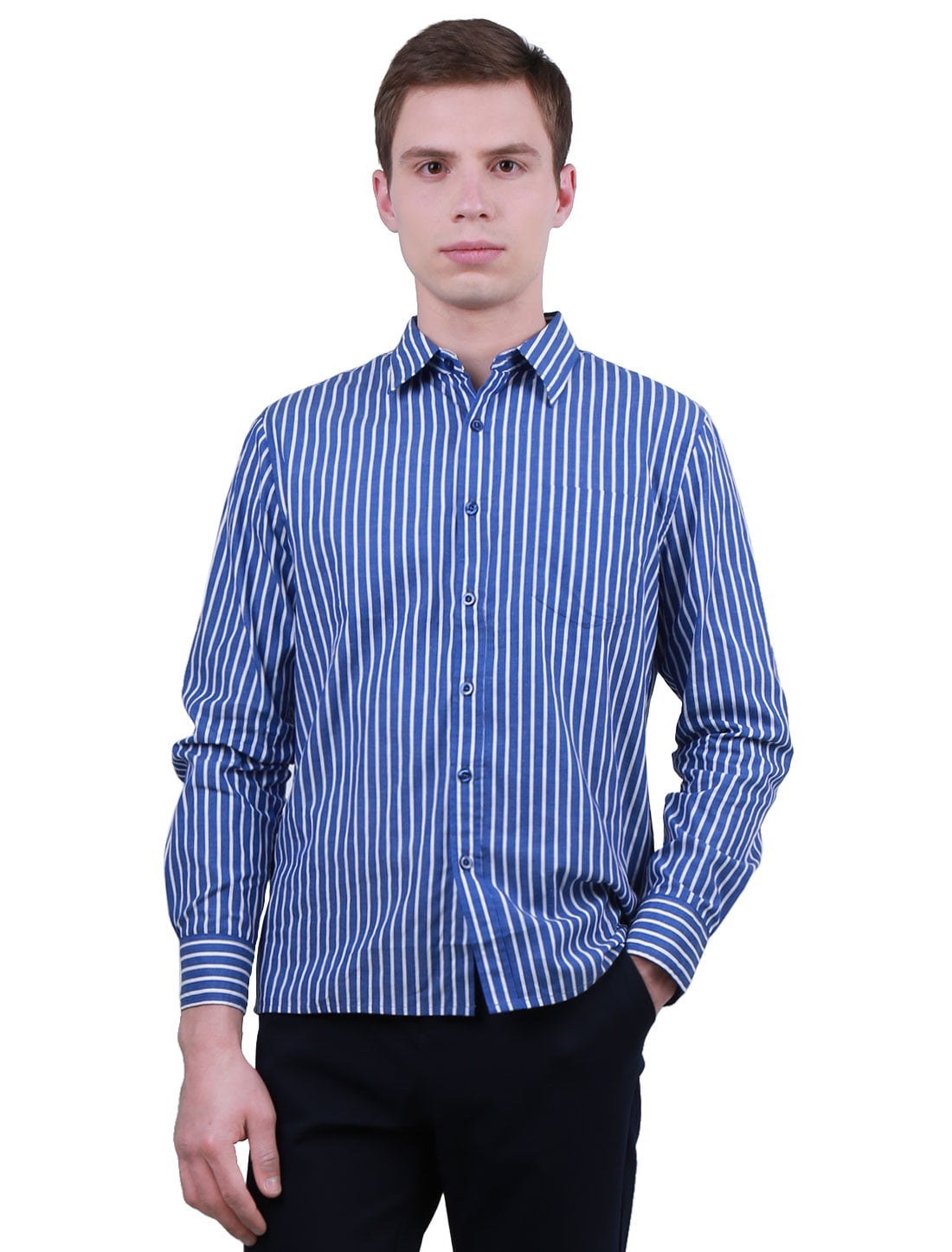 Dress Vertical Striped Shirt 