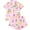 Pineapple with glasses, variant on S-XXL Valentine's Day Womens Pajamas Set Love Heart Short Sleeve Button Down Sleepwear Top and Shorts 2 Piece Pjs