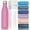 Gloss Pink, variant on Stainless Steel water bottles,17oz/500ml Insulated Water Bottles,Blue Green metal water bottle Keeps Drink Cold and Hot,BPA Free kids water bottles for School,Gym,Travel,Sports