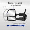 thumbnail image 3 of Espejos de remolque WLLW, derecho de pasajero para Ford F250 F350 F450 F550, 3 of 7
