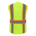 thumbnail image 2 of Reflective Vest Class 2 Safety Vests ANSI with 4 Pockets Zipper High Visibility Construction Uniform, 2 of 5