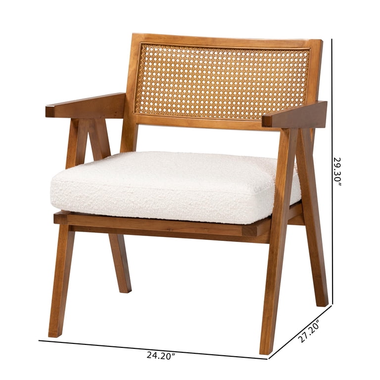 Baxton Studio Jetsam Japandi Arm Chair - For Your Space - Walmart.com