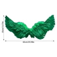 thumbnail image 3 of Multicolor Carnival Angel Feather Floating Wings Mardi Gras Feather Fairy Wings with Elastic Straps Masquerade Party Supply Photo Props for Gifts Favors Birthday Wedding(D,31.49x15.74 Inch), 3 of 5