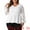 White, variant on DARING DIVA Women's Plus Lace V Neck Long Sleeve Floral Peplum Blouse 1X White