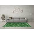 thumbnail image 3 of Ahgly Company Indoor Round Persian Emerald Green Traditional Area Rugs, 4' Round, 3 of 4