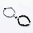 thumbnail image 2 of GKNET Magnet Couple Bracelets Romantic Heart Matching Natural Stone Beads Bracelet-A5, 2 of 9