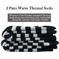thumbnail image 2 of Thick Thermal Socks Insulated Heated Heavy Warm Socks For Winter Cold Weather(2 Pairs & 4 Pairs), 2 of 6