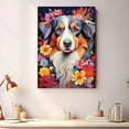 thumbnail image 2 of Australian Shepherd Dog Canvas Wall Art for Living Room, Funny Bathroom Wall Decor, Colorful Animal Painting Gift for Kid Teen Men, 2 of 4