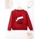 thumbnail image 2 of Ropa divertida de Navidad para niños, sudadera roja para festivales, sudadera para niño y niña, camisetas para fiestas de Navidad en casa, sudaderas suaves y acogedoras para niños 2023, 2 of 5