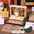 thumbnail image 3 of 2026 3D Owl Calendar with Mesmerizing Light Effects, Desktop Decoration, Unique 3D Paper Craft Calendar, 3 of 8