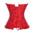 thumbnail image 4 of MISS MOLY Women's Lace Up Boned Plus Size Overbust Corset Bustier Bodyshaper Top, 4 of 4
